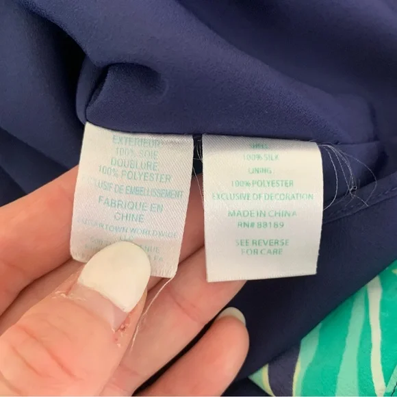 Lilly Pulitzer Flawed Rylee Silk Dress Tiger Palm Size 0 - Picture 13 of 16